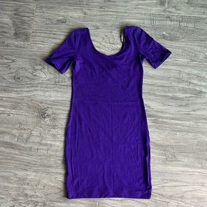 Purple mini dress